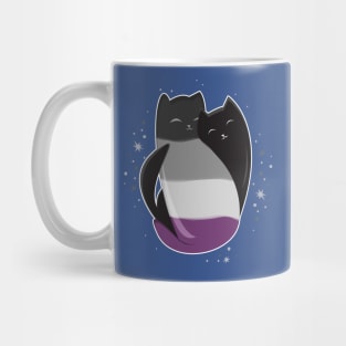 Asexual Cat LGBT Pride Flag Mug
